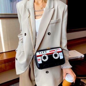 Cassette Tape Crossbody Fashion Bag